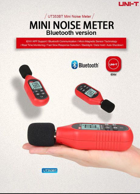 SOUND METER Bluetooth UT353 BT Pengukur Kebisingan 30-130dB Detektor